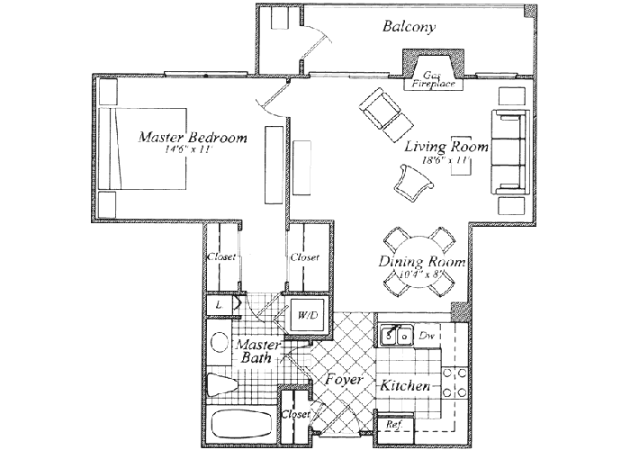 Chase - 1 Bedroom