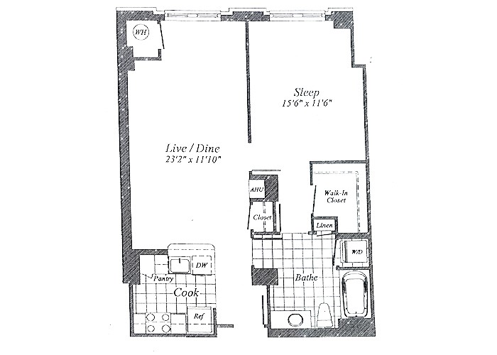 Unit A08 B1 Level One Bedroom