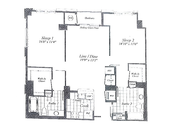 Unit C013 8th Floor Two Bedroom